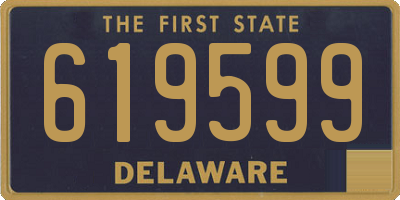 DE license plate 619599