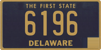DE license plate 6196