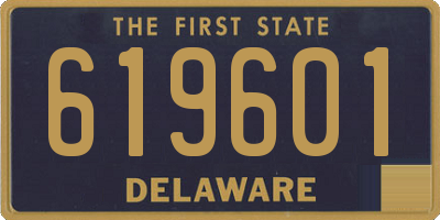 DE license plate 619601