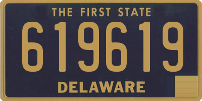 DE license plate 619619