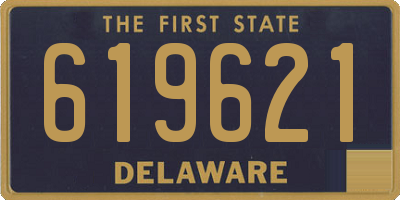 DE license plate 619621
