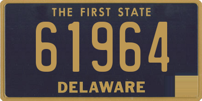 DE license plate 61964