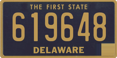 DE license plate 619648