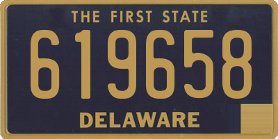 DE license plate 619658