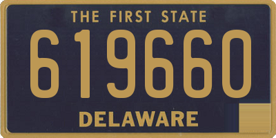 DE license plate 619660