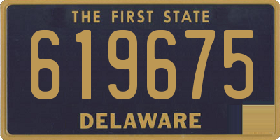 DE license plate 619675