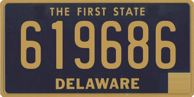 DE license plate 619686