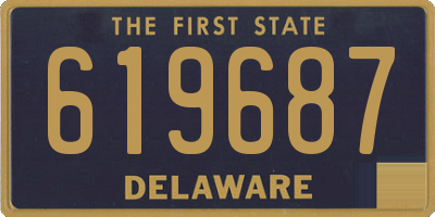 DE license plate 619687