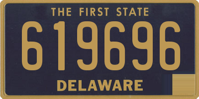 DE license plate 619696