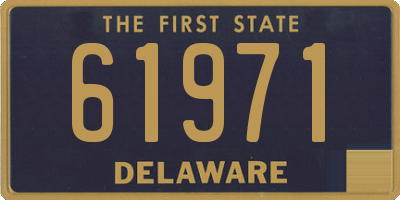 DE license plate 61971