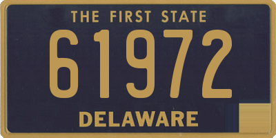 DE license plate 61972