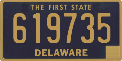 DE license plate 619735