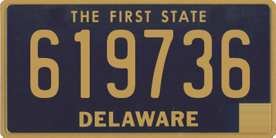 DE license plate 619736