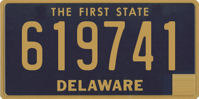 DE license plate 619741