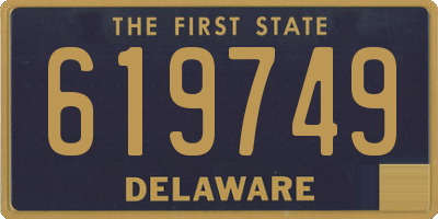 DE license plate 619749