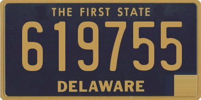 DE license plate 619755