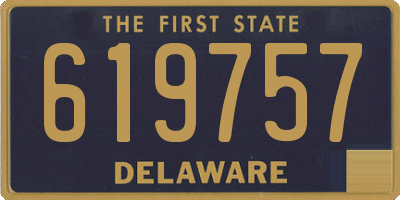 DE license plate 619757