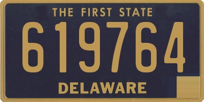 DE license plate 619764