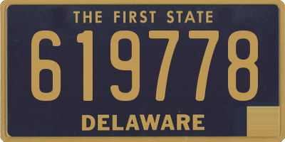 DE license plate 619778
