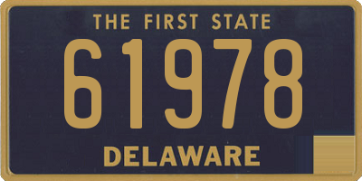 DE license plate 61978