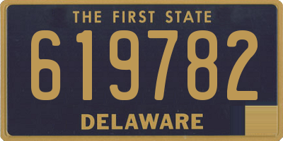 DE license plate 619782