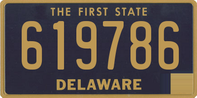 DE license plate 619786
