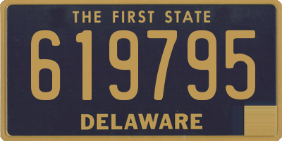 DE license plate 619795