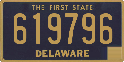 DE license plate 619796