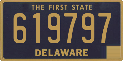 DE license plate 619797