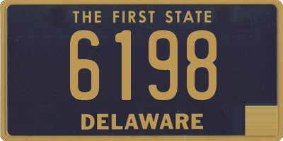 DE license plate 6198