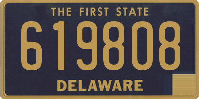 DE license plate 619808