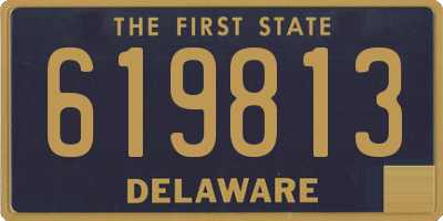 DE license plate 619813