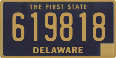 DE license plate 619818