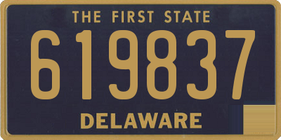 DE license plate 619837