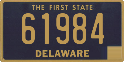 DE license plate 61984