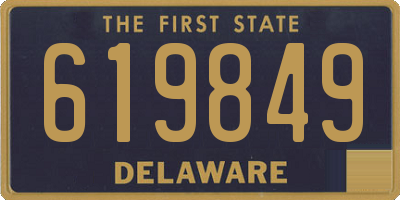 DE license plate 619849