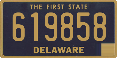 DE license plate 619858