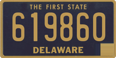 DE license plate 619860