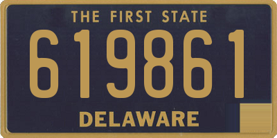 DE license plate 619861