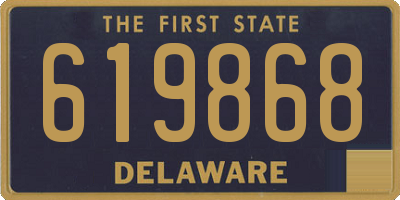 DE license plate 619868