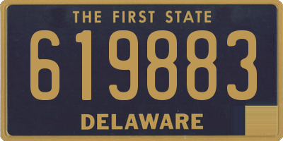 DE license plate 619883