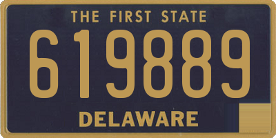 DE license plate 619889