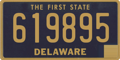 DE license plate 619895