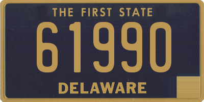 DE license plate 61990