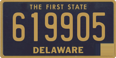 DE license plate 619905