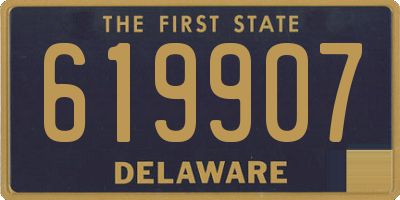 DE license plate 619907