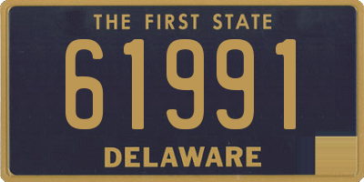DE license plate 61991