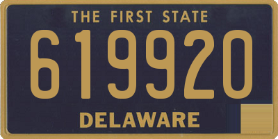 DE license plate 619920