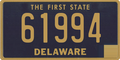 DE license plate 61994