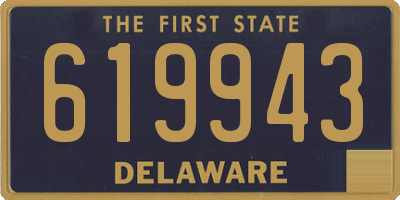 DE license plate 619943